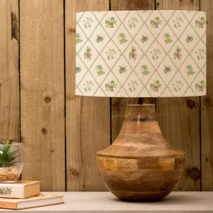 Fig Trellis Eva & Leven Complete Table Lamp Mango/Cream modern fashion rug  