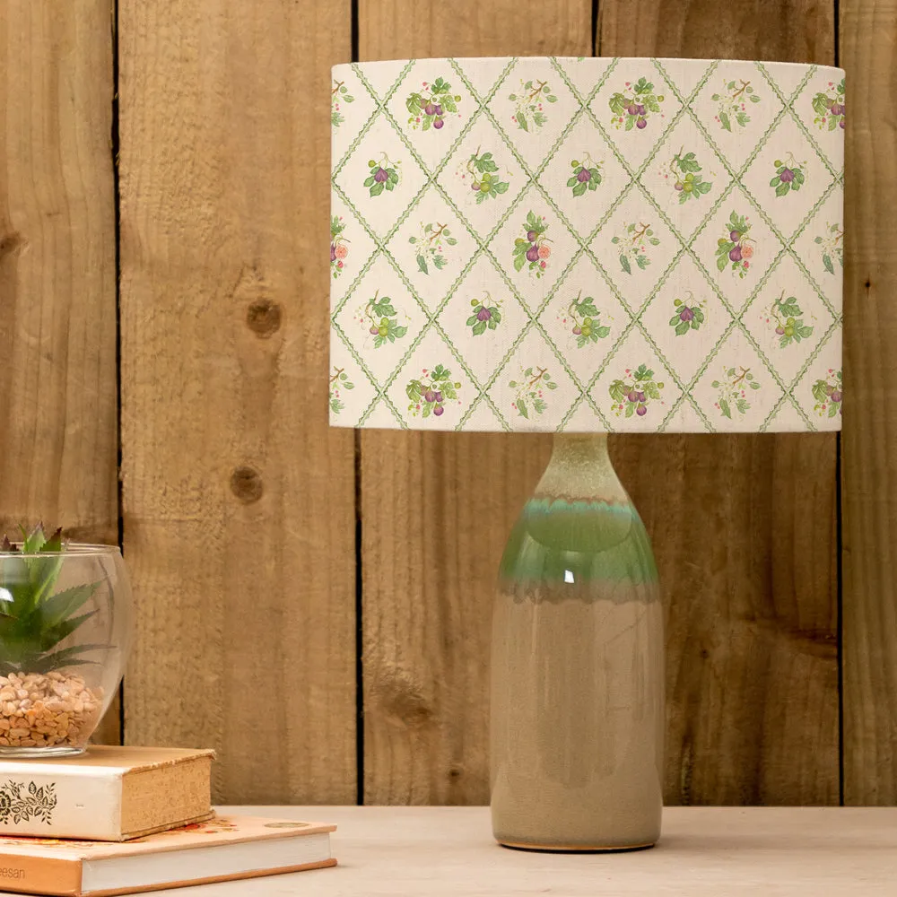 Fig Trellis Eva & Narvi Complete Table Lamp Jade/Cream modern fashion rug  