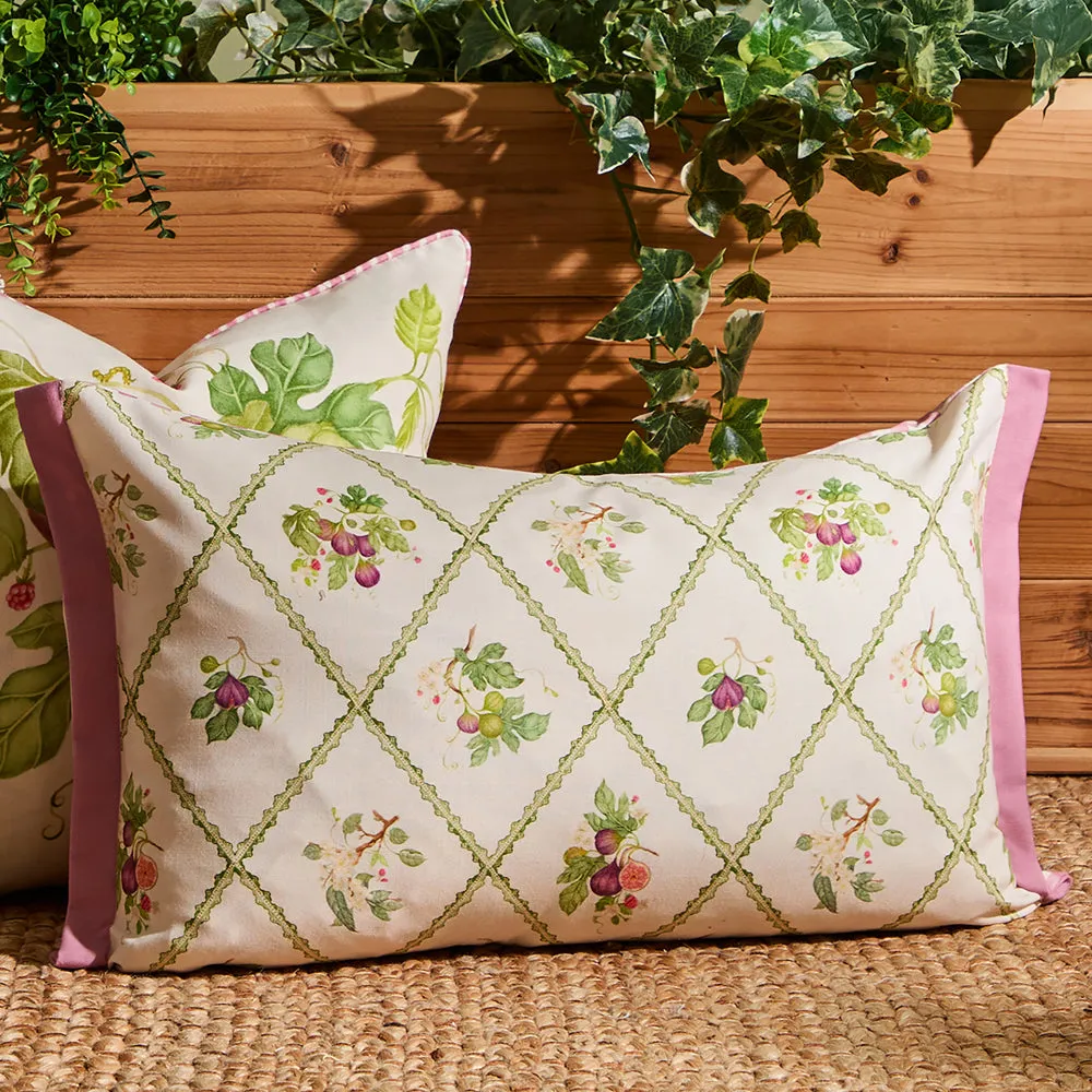 Fig Trellis Printed Outdoor Cushion Purple modern fashion rug  