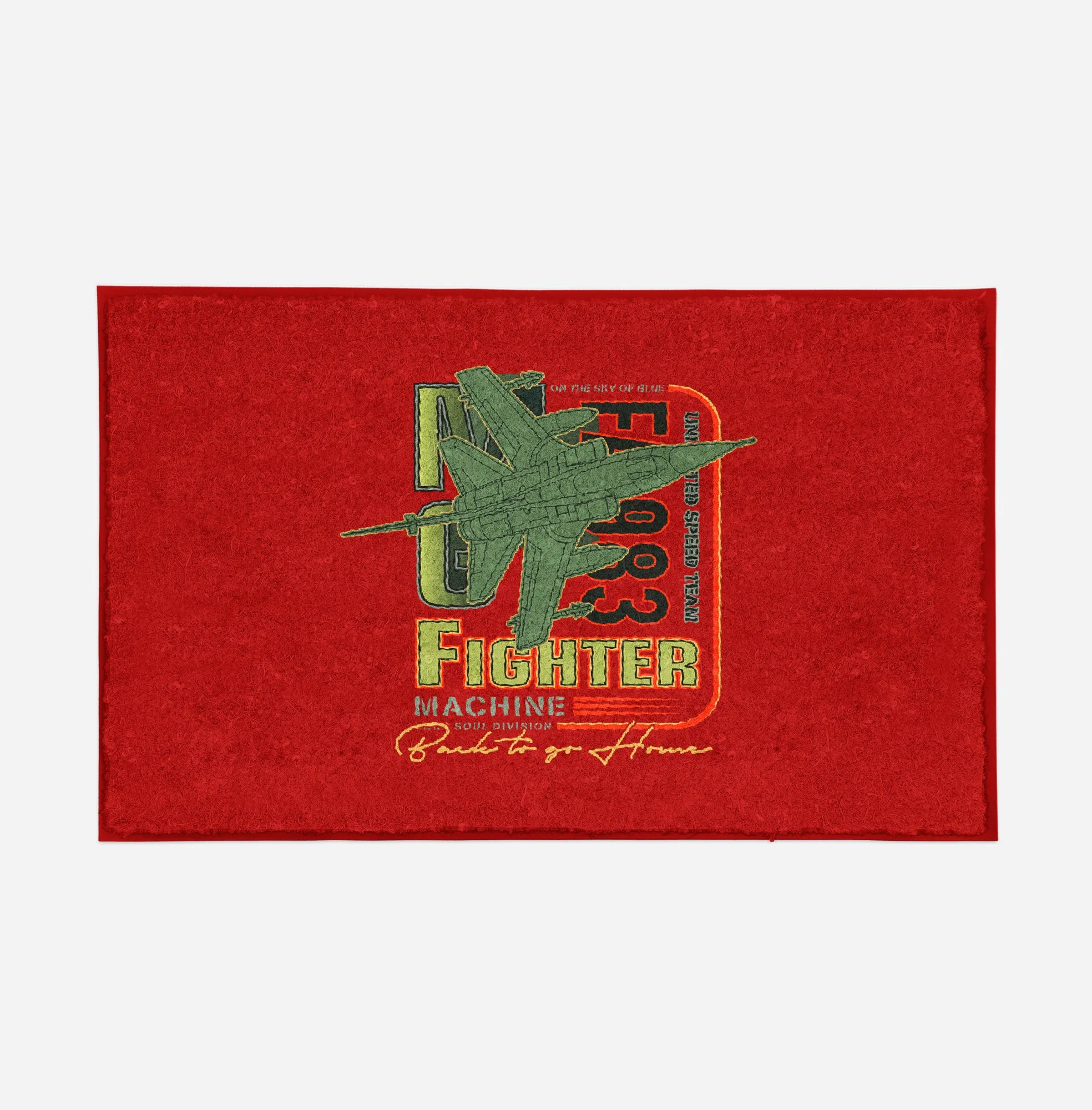 Fighter Machine Designed Door Mats
