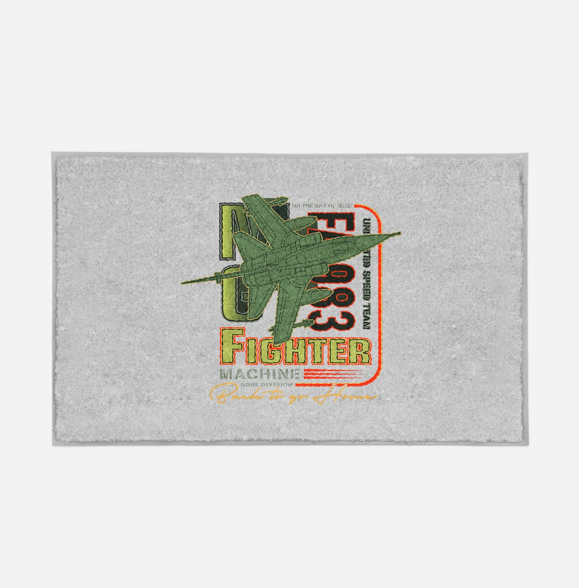 Fighter Machine Designed Door Mats