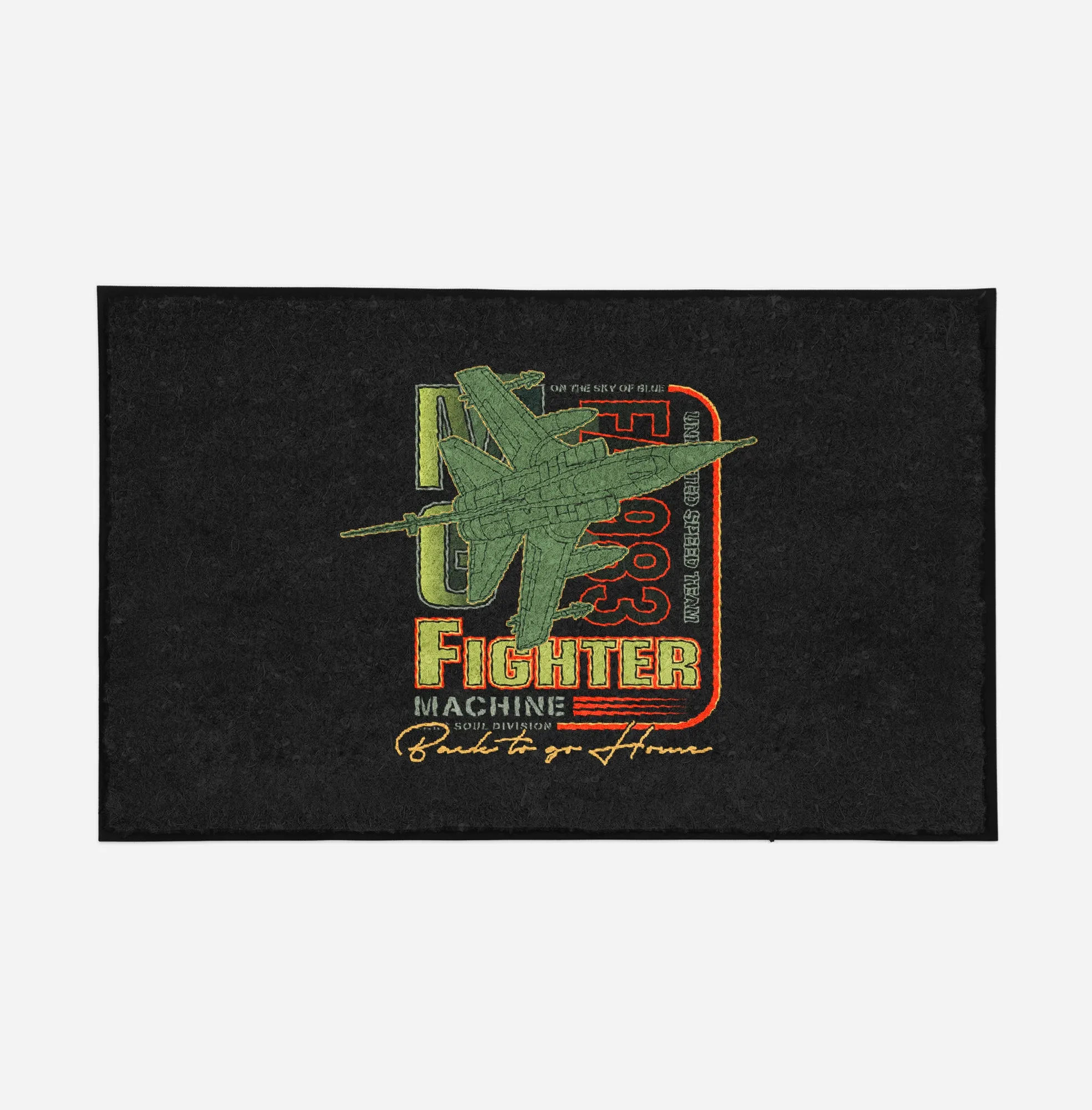 Fighter Machine Designed Door Mats
