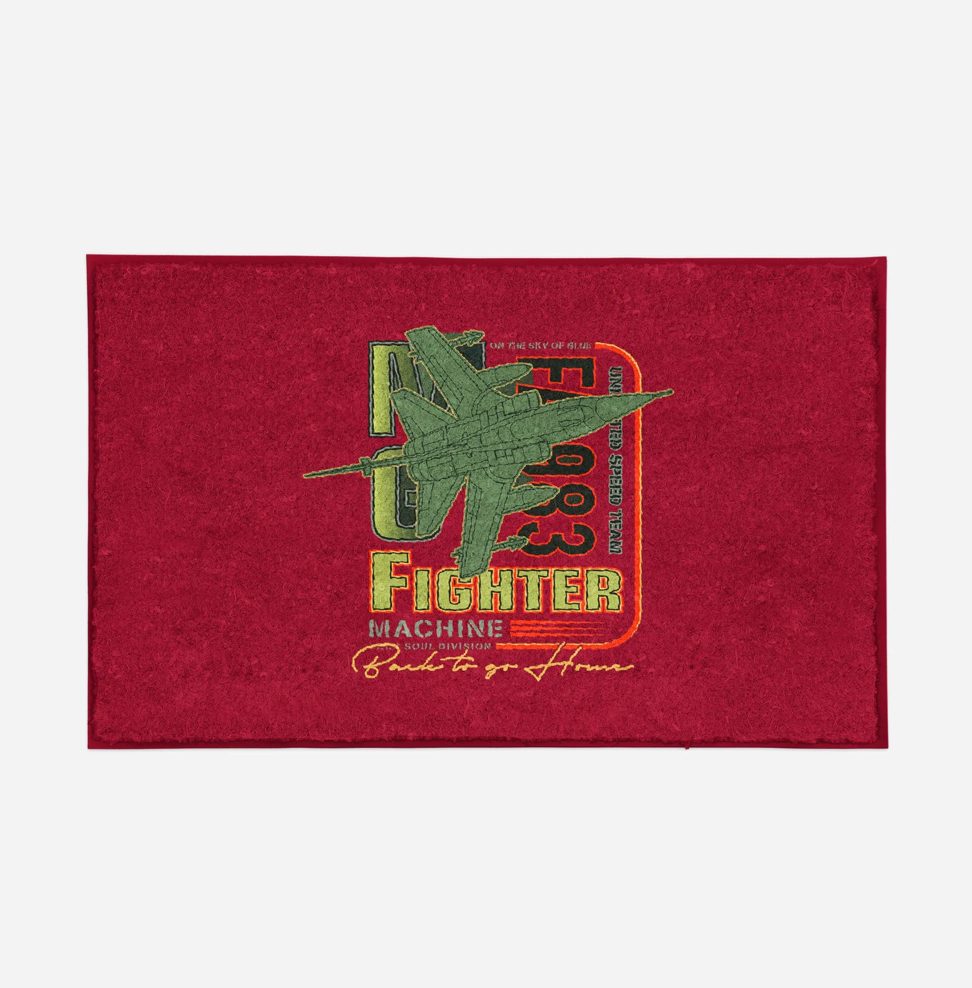 Fighter Machine Designed Door Mats