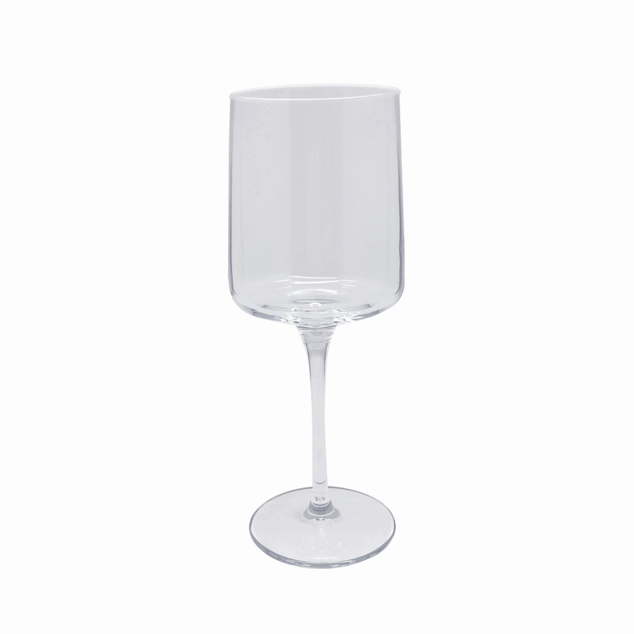 Fine Line Clear With White Rim Wine Glass, Set of 4 mini desktop sculpture