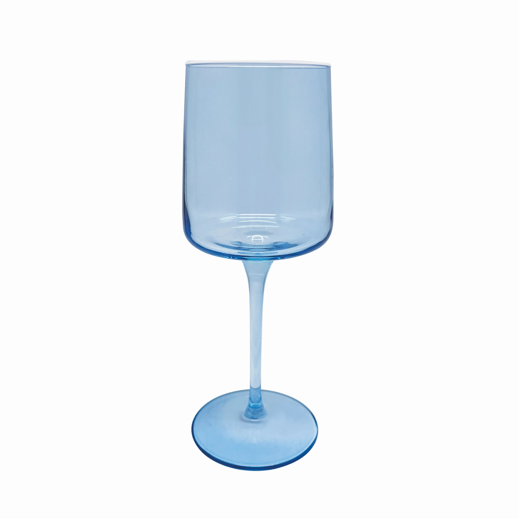Fine Line Light Blue With White Rim Wine Glass, Set of 4 cute desktop display