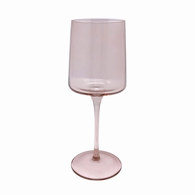 Fine Line Quartz With White Rim Wine Glass, Set of 4 mini desktop sculpture