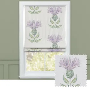 Firth Printed Cotton Made to Measure Roman Blinds Granite Cream chic floor carpet  