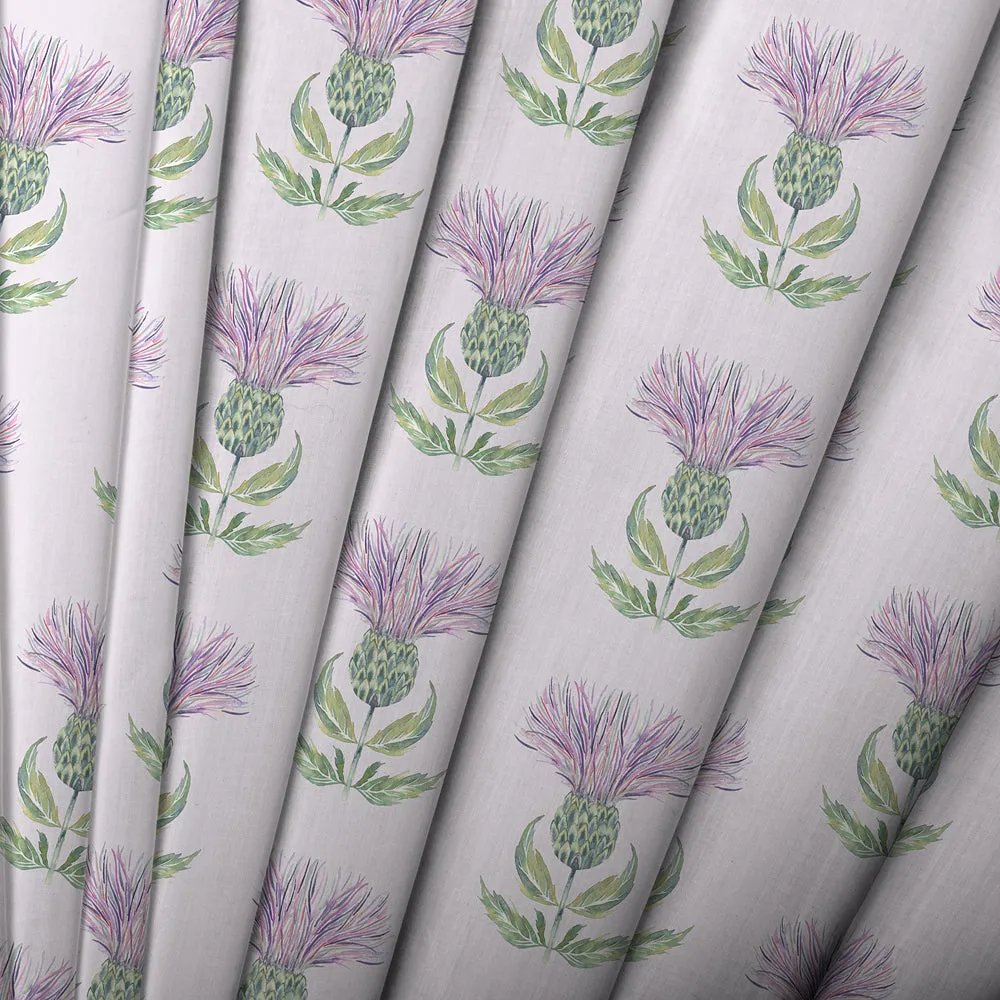 Firth Printed Cotton Made to Measure Roman Blinds Granite Cream