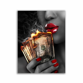 Flame Kissed by David Drake framed mural artwork