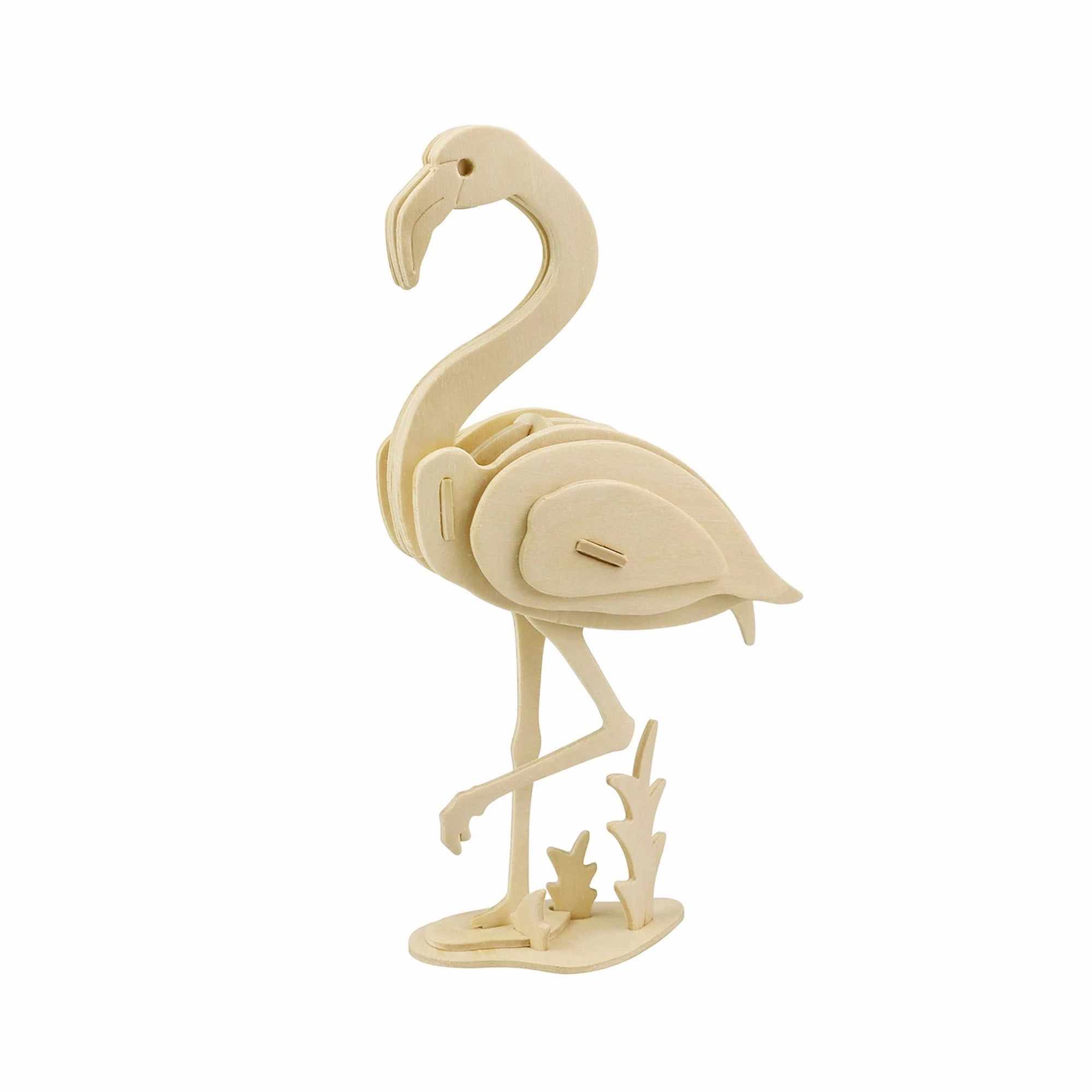 Flamingo 3D Wooden Puzzle, 5-Inch wooden room decoration