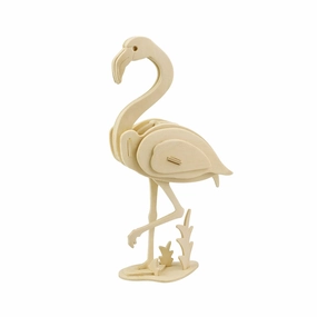 Flamingo 3D Wooden Puzzle, 5-Inch wooden room decoration