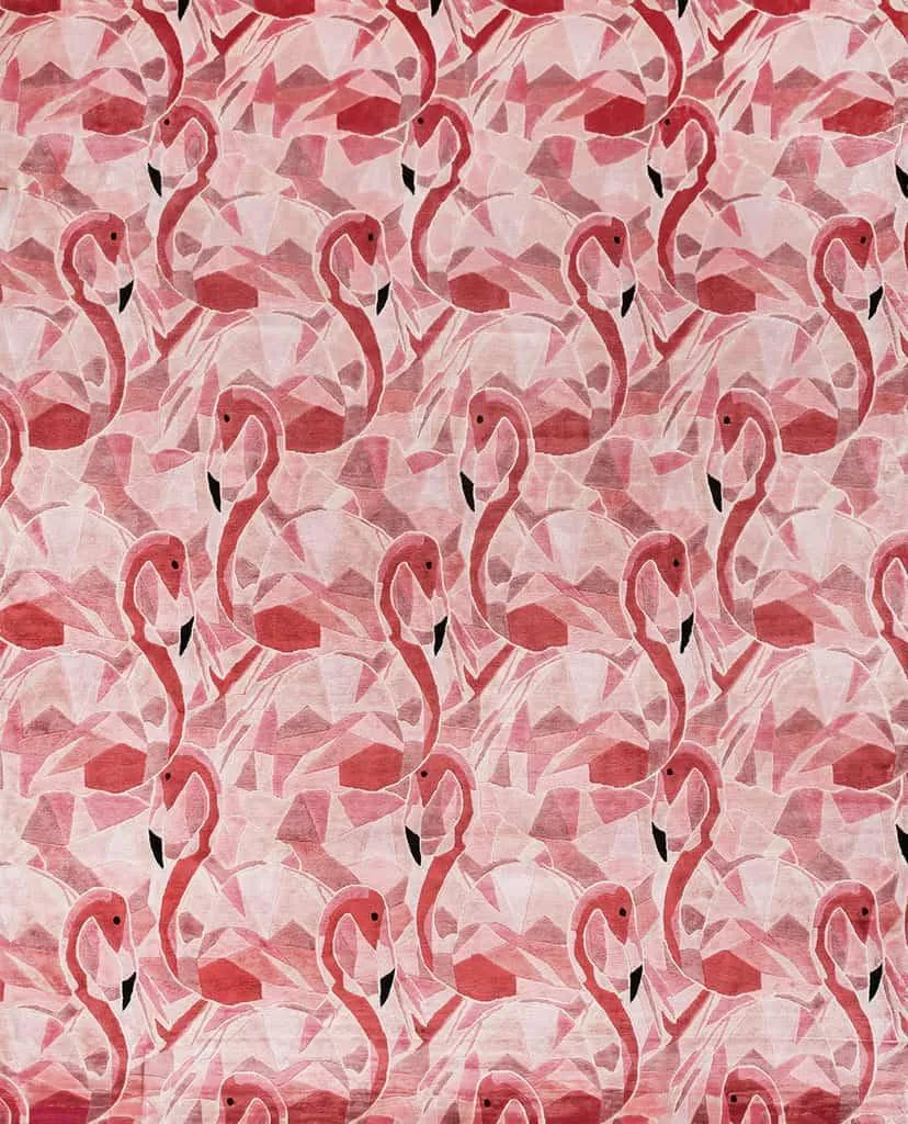 FLAMINGOS  ILLULIAN STUDIO neutral everyday carpet