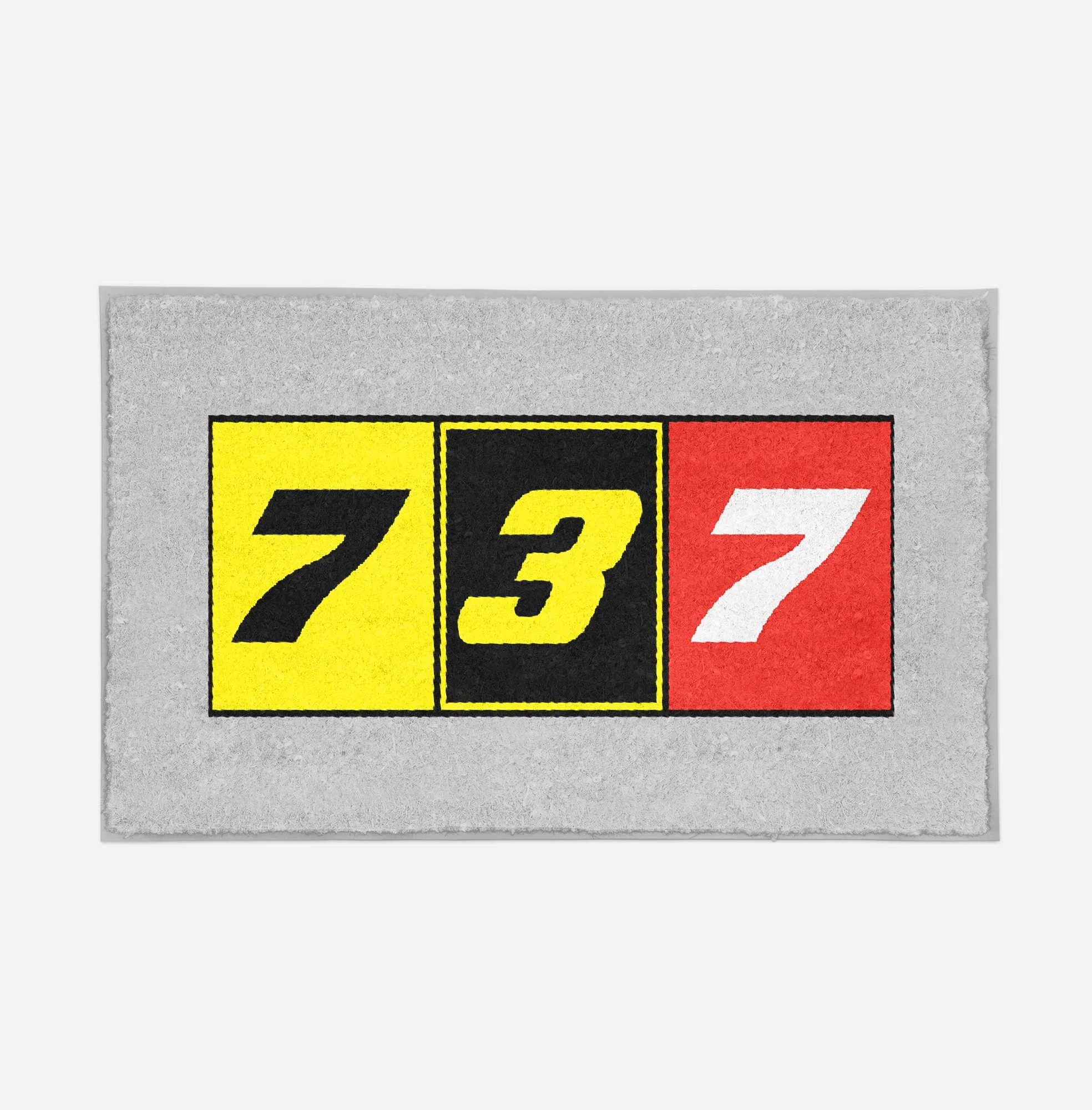 Flat Colourful 737 Designed Door Mats