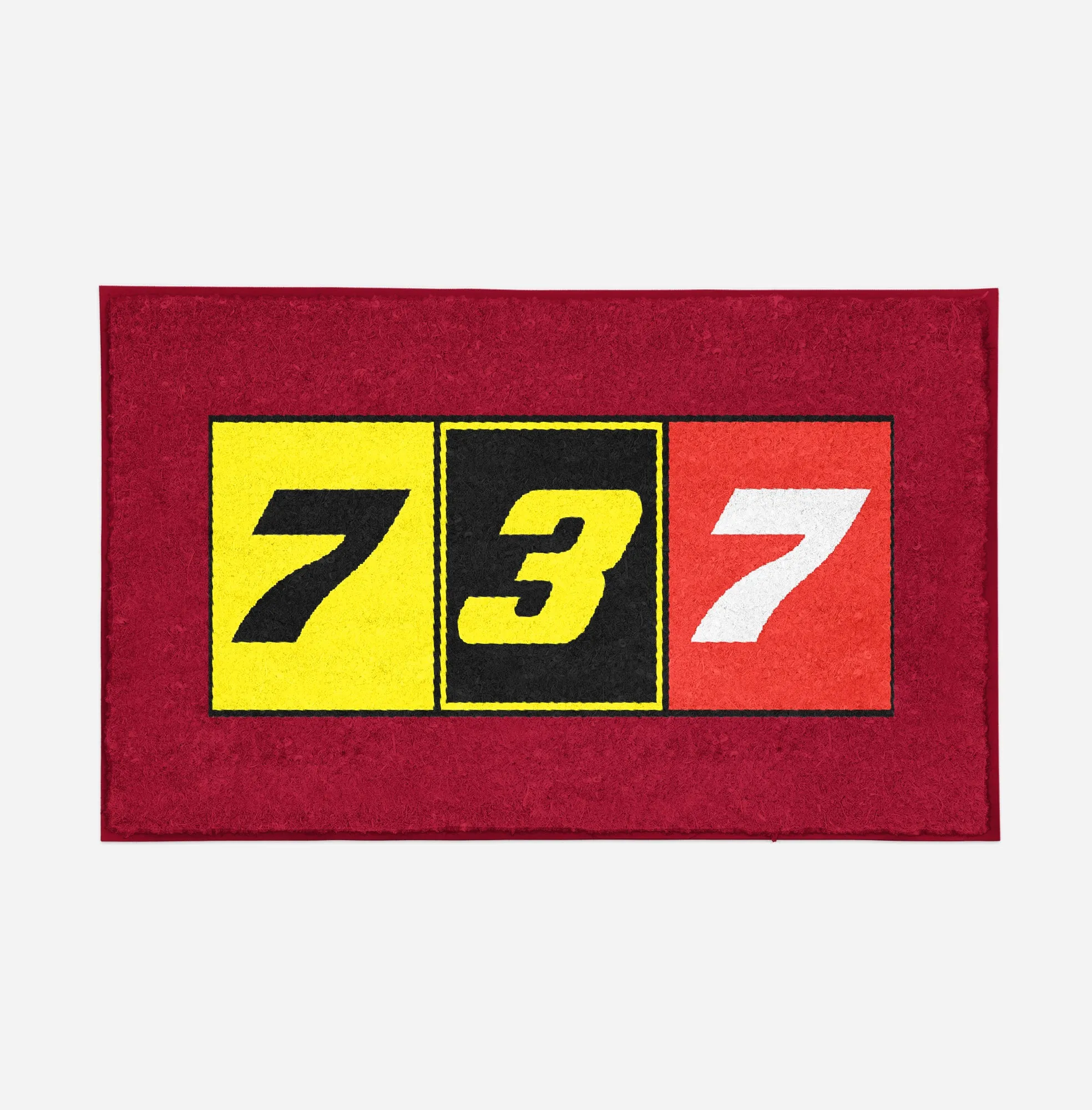Flat Colourful 737 Designed Door Mats