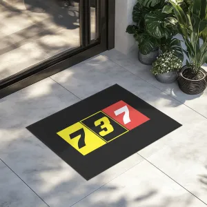 Flat Colourful 737 Designed Door Mats door entrance rug