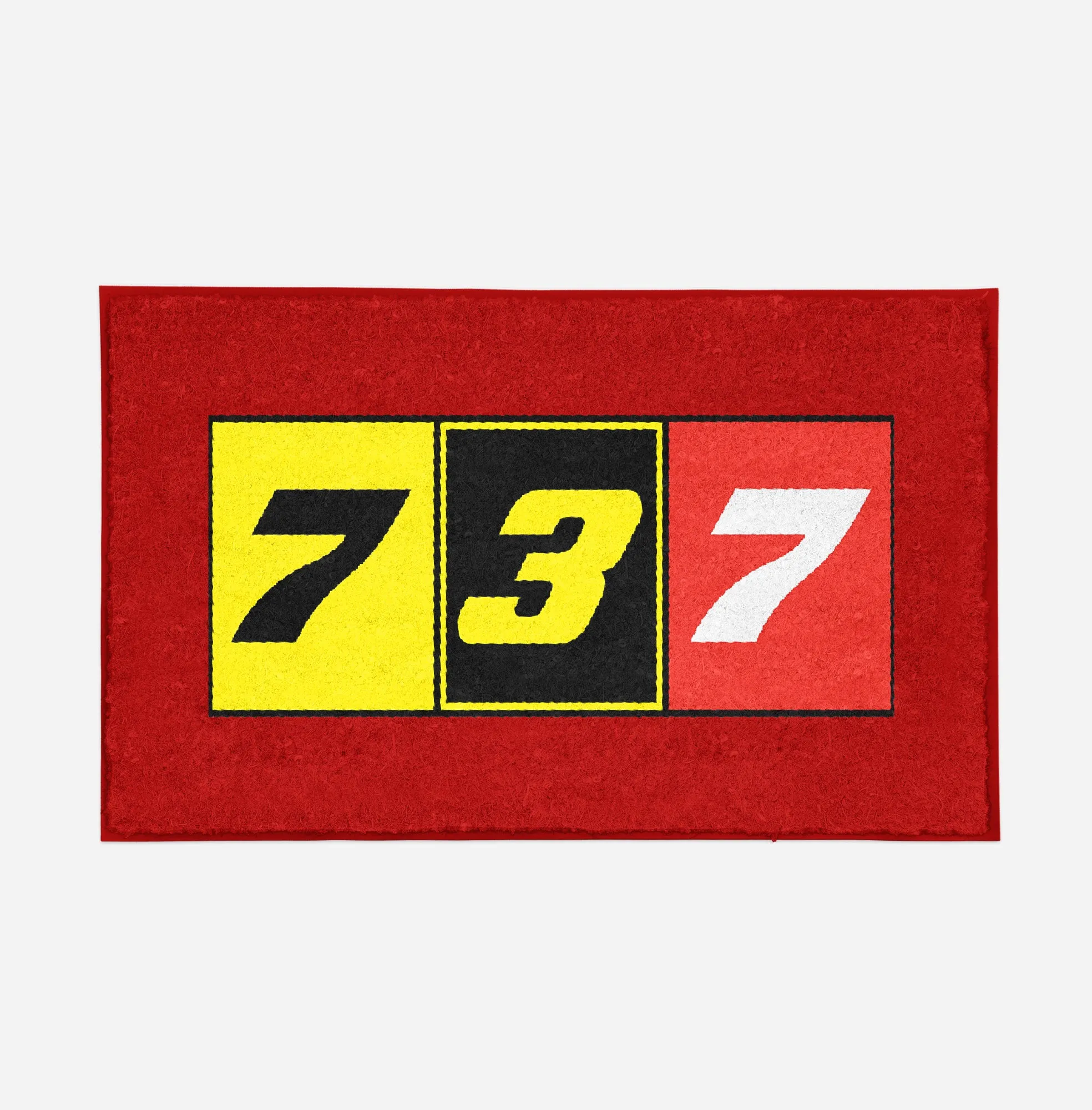 Flat Colourful 737 Designed Door Mats