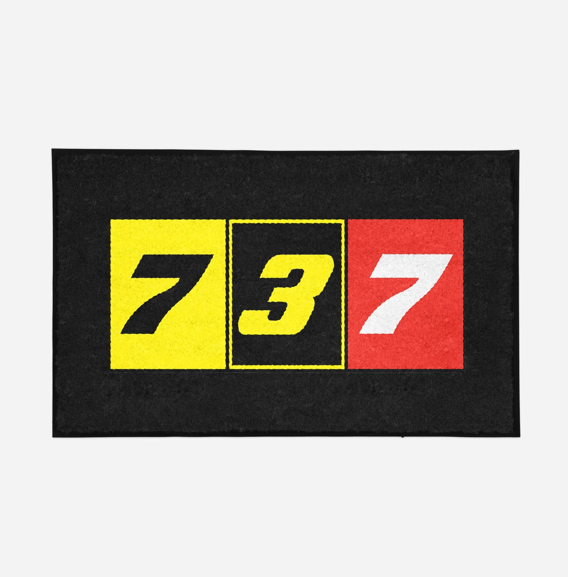 Flat Colourful 737 Designed Door Mats