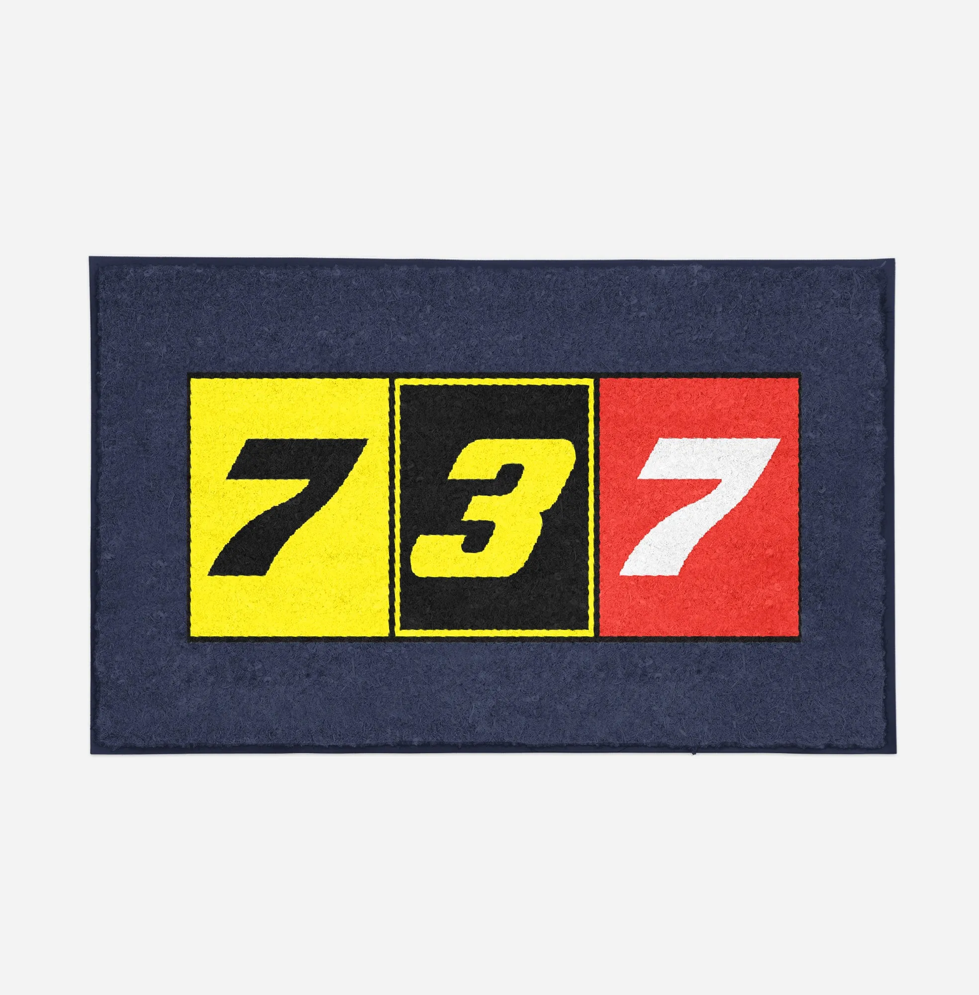 Flat Colourful 737 Designed Door Mats