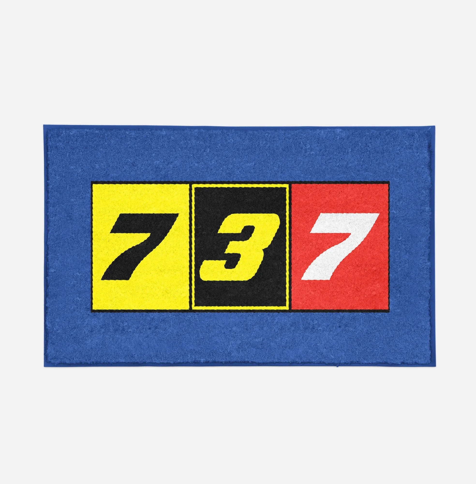 Flat Colourful 737 Designed Door Mats