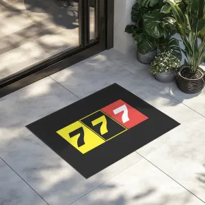 Flat Colourful 777 Designed Door Mats door entrance rug