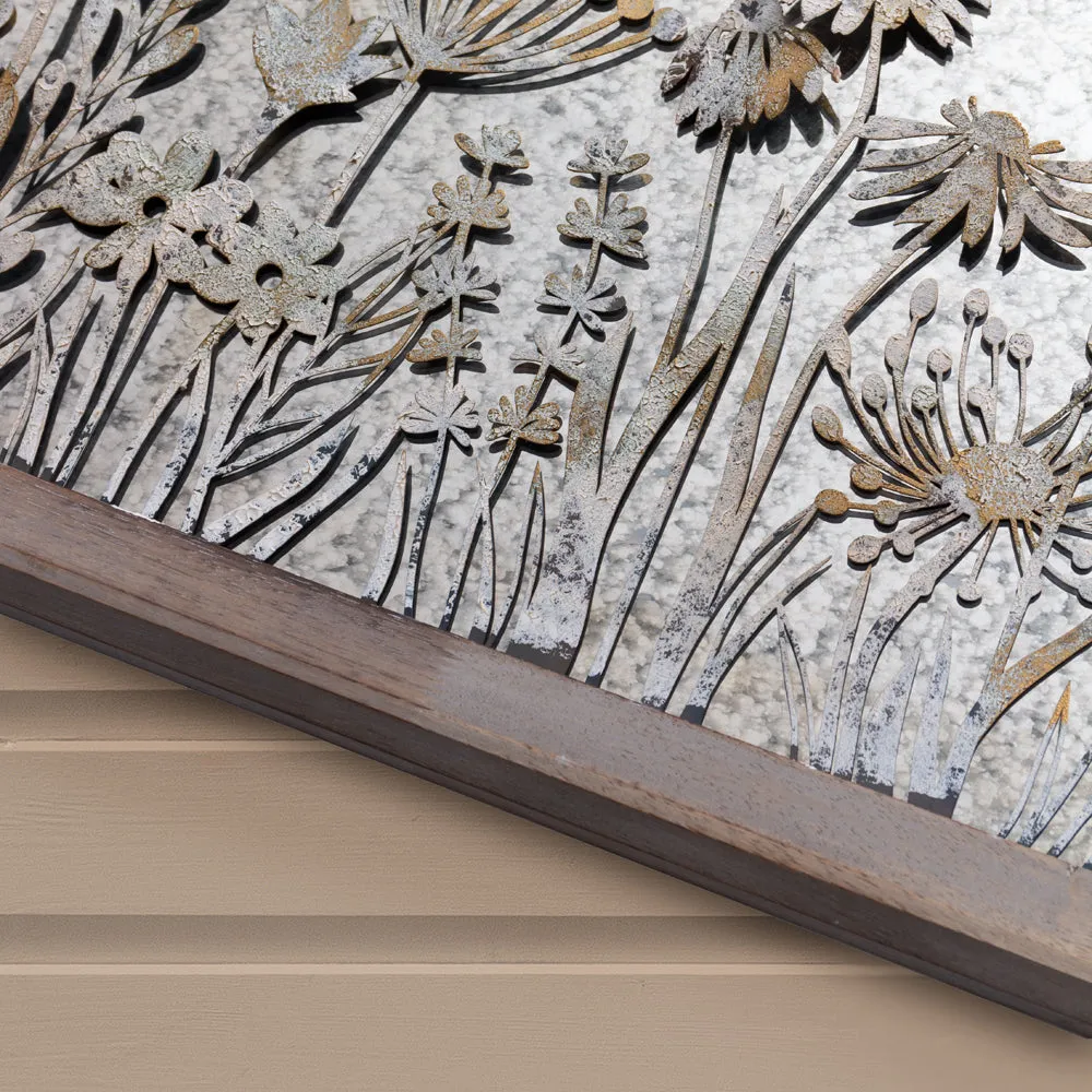 Fleur Et Faune Square Antique Mirror Greywash