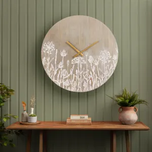 Fleur Et Faune Wooden Clock Greywash modern fashion rug  