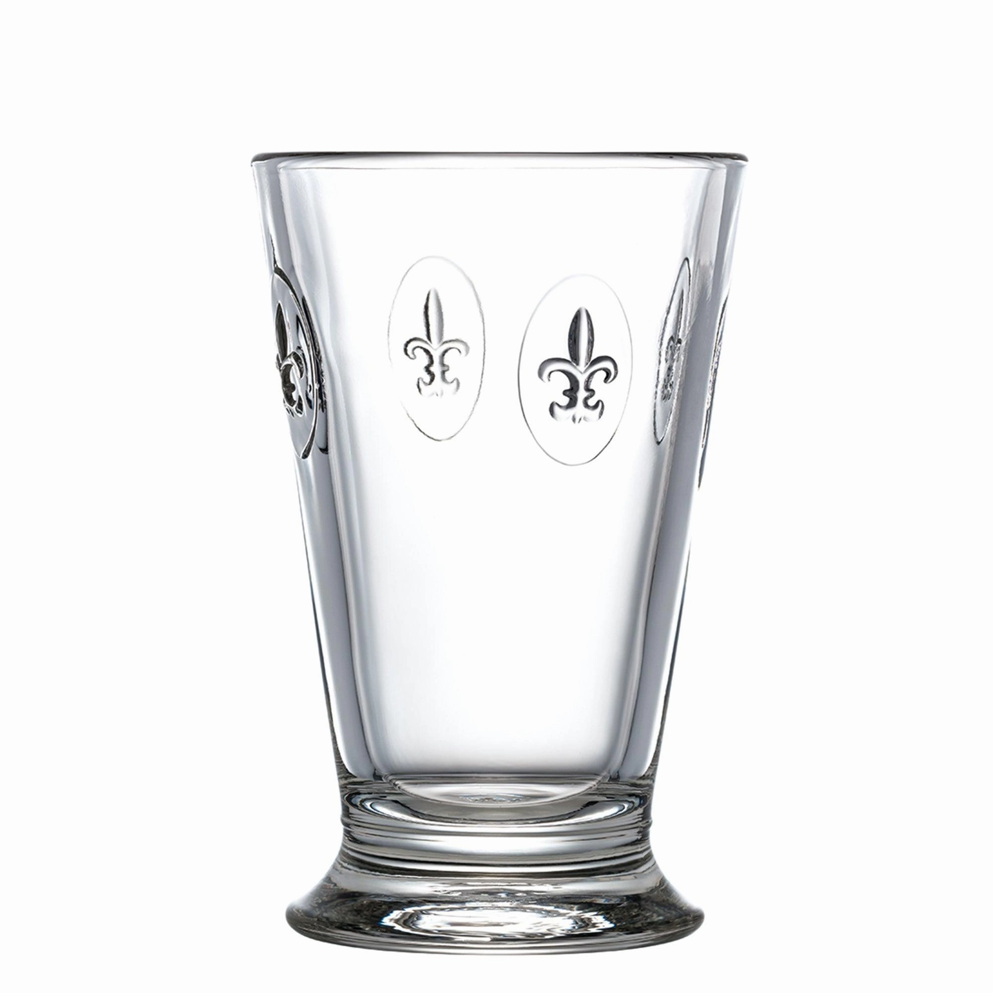 Fleur de Lys Ice Tea Glass, Set of 6 mini desktop sculpture