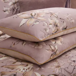 Floella Printed Piped Pillowcase Pair Purple modern fashion rug  