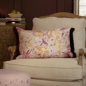 Floella Printed Ruche Fringe Cushion Primrose modern fashion rug  