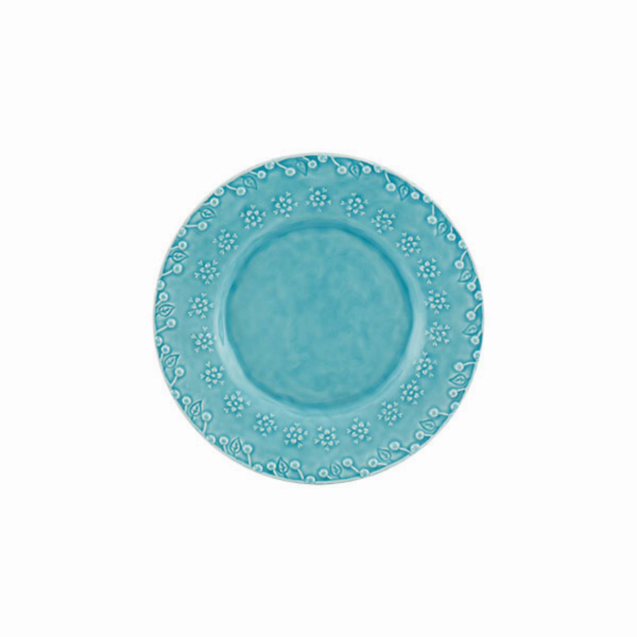 Flora Dessert Plate, Blue cute desktop display