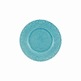 Flora Dessert Plate, Blue cute desktop display
