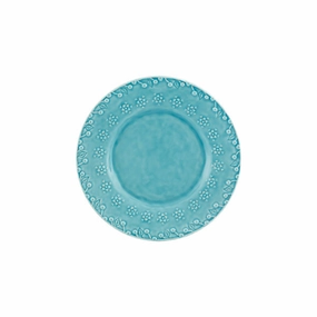 Flora Dessert Plate, Blue mini desktop sculpture