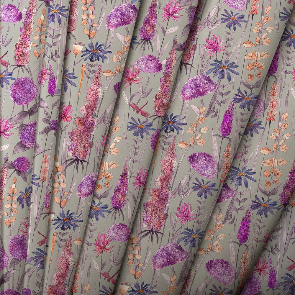 Florabunda Printed Cotton Made to Measure Roman Blinds Fuchsia Pink
