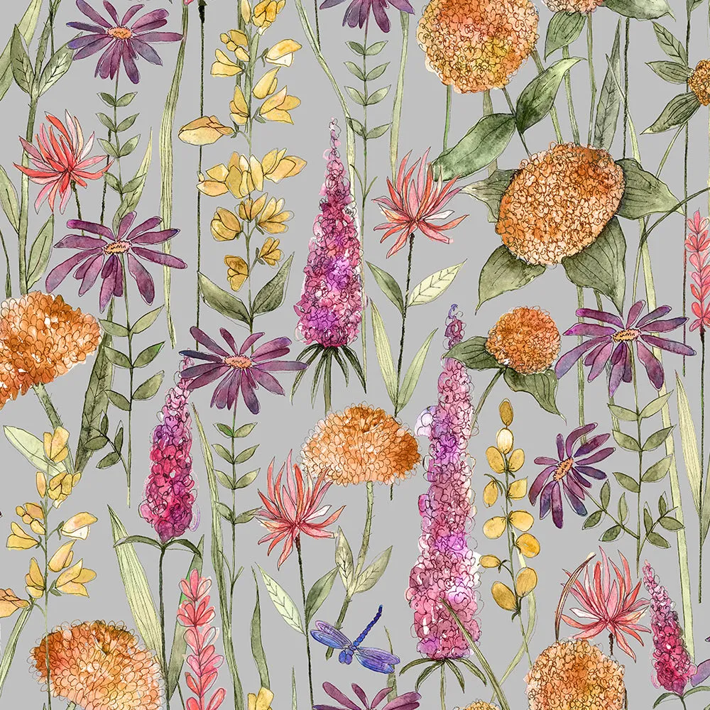 Florabunda Printed Cotton Made to Measure Roman Blinds Russet/Beige