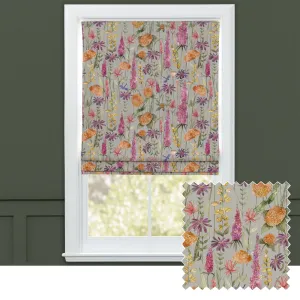 Florabunda Printed Cotton Made to Measure Roman Blinds Russet/Beige modern fashion rug  