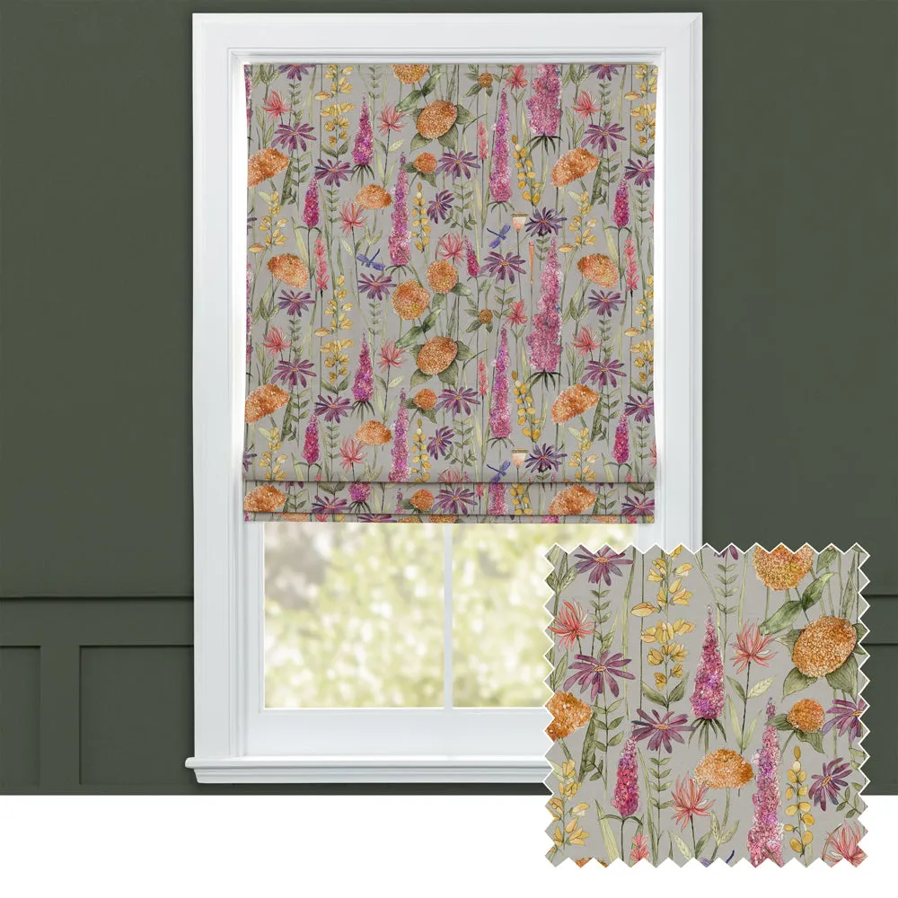 Florabunda Printed Cotton Made to Measure Roman Blinds Russet/Beige modern fashion rug  