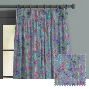 Florabunda Printed Made to Measure Curtains Bluebell modern fashion rug  