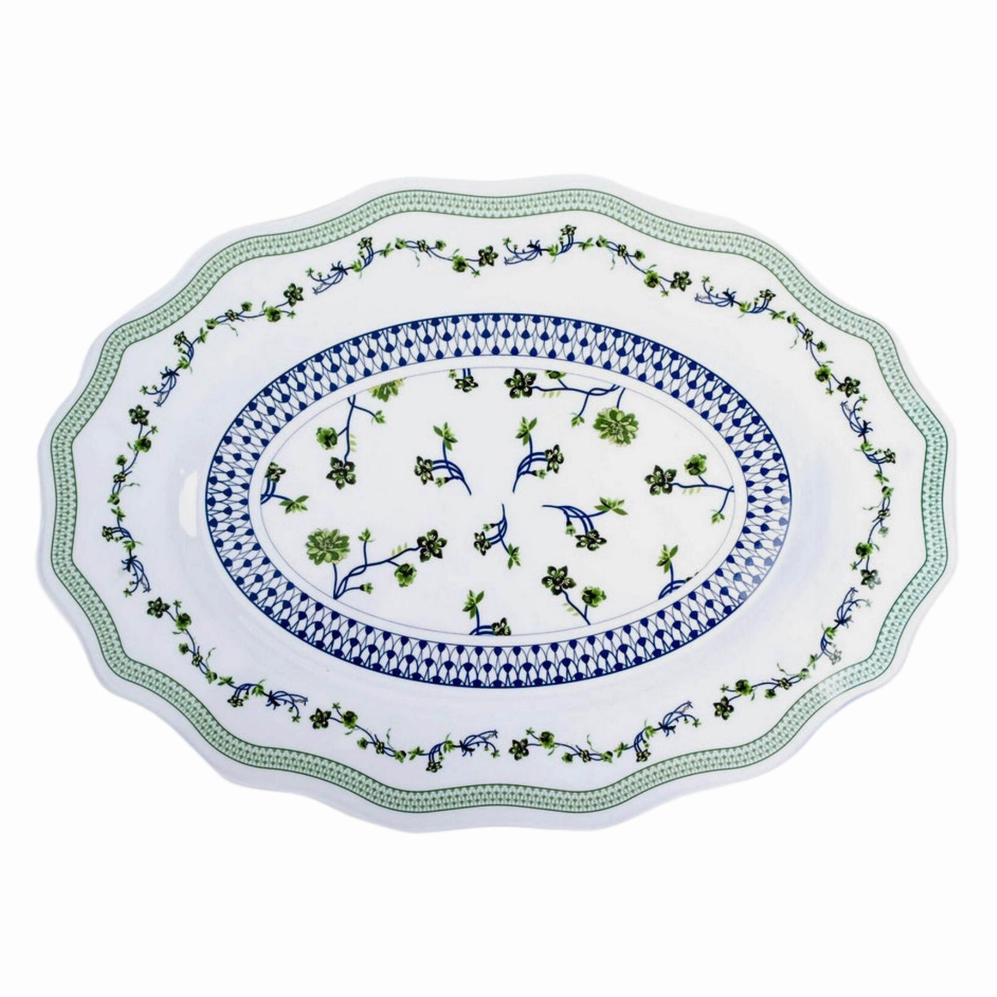 Floral Cache Pot Melamine Dinnerware Collection