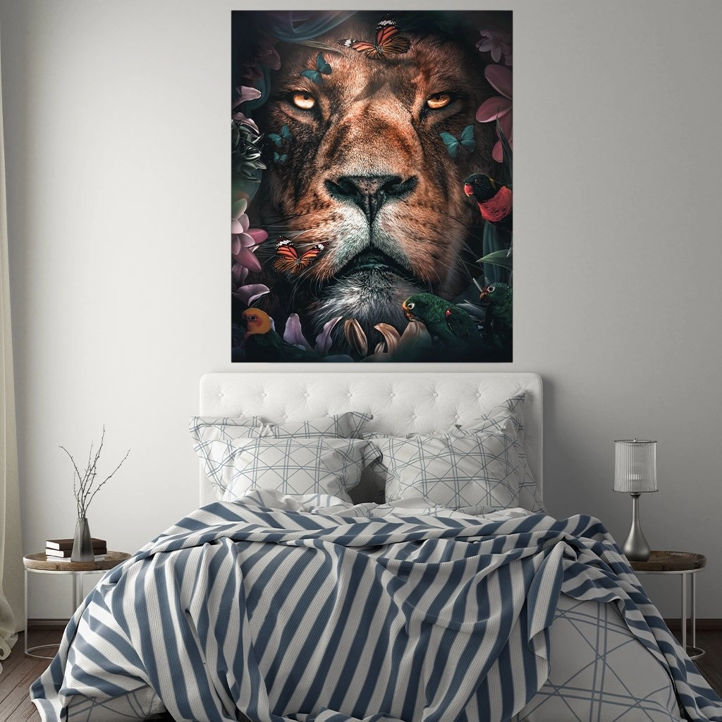Floral Lion by Zenzdesign 
