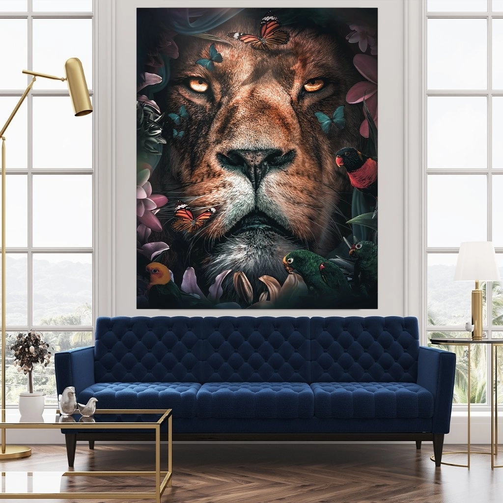 Floral Lion by Zenzdesign 