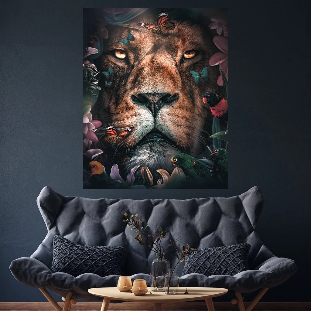 Floral Lion by Zenzdesign 