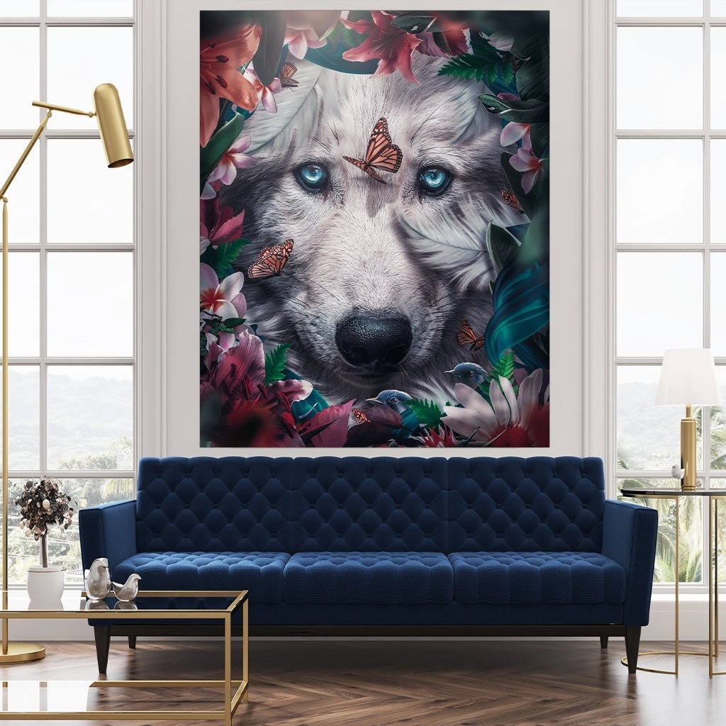 Floral Wolf by Zenzdesign 