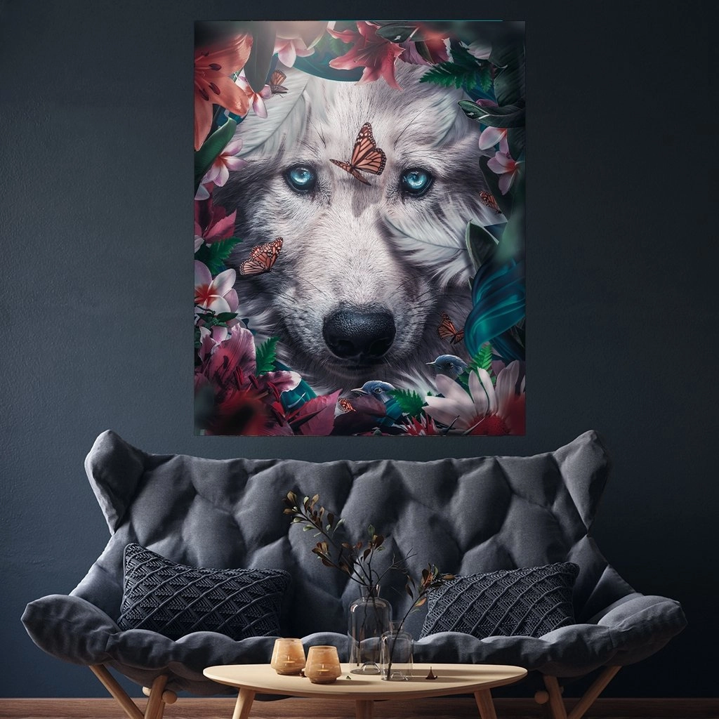 Floral Wolf by Zenzdesign 