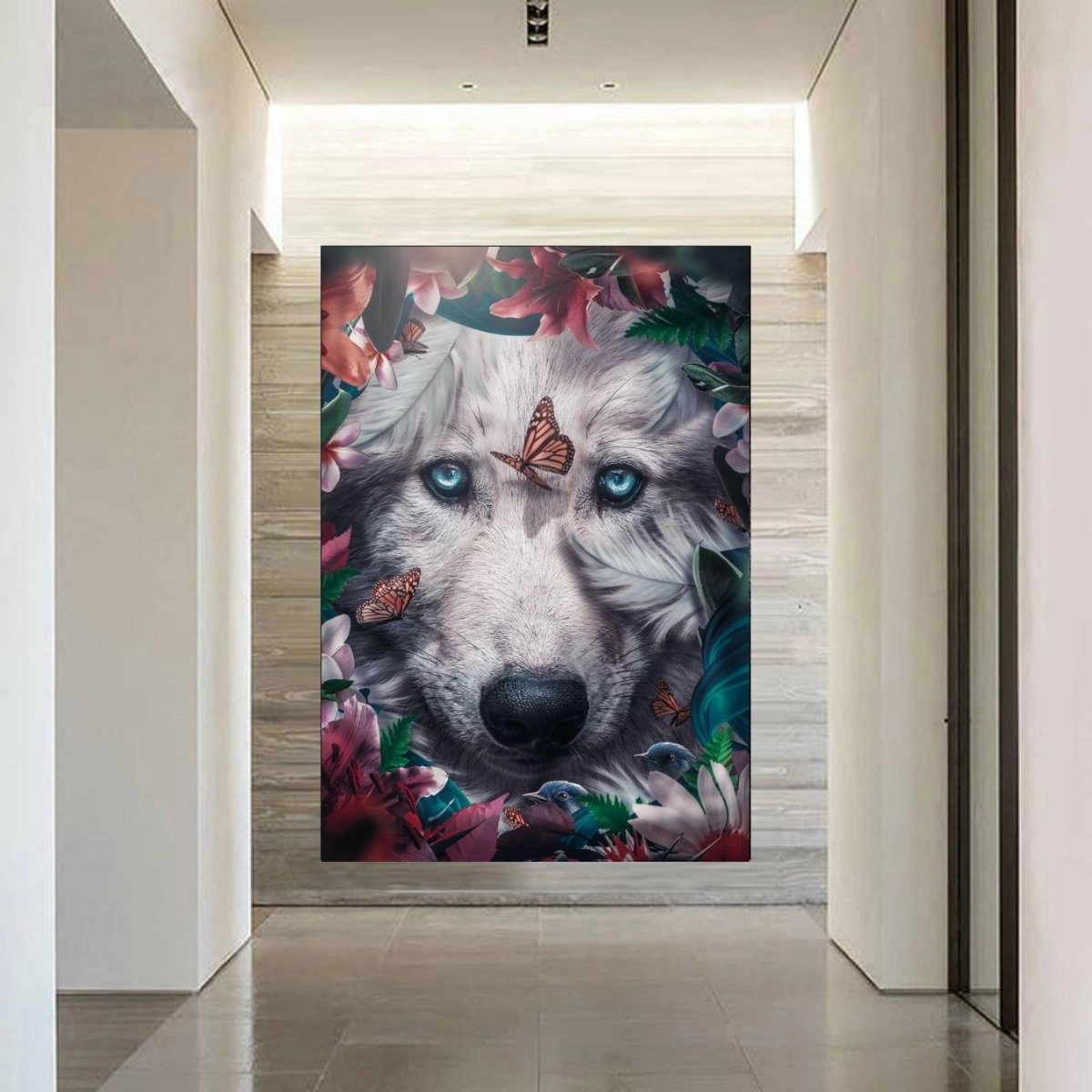 Floral Wolf by Zenzdesign 