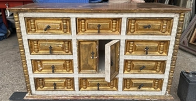 FLORENTINE LOW GILT CHEST WITH 10 DRAWERS artistic wall mural