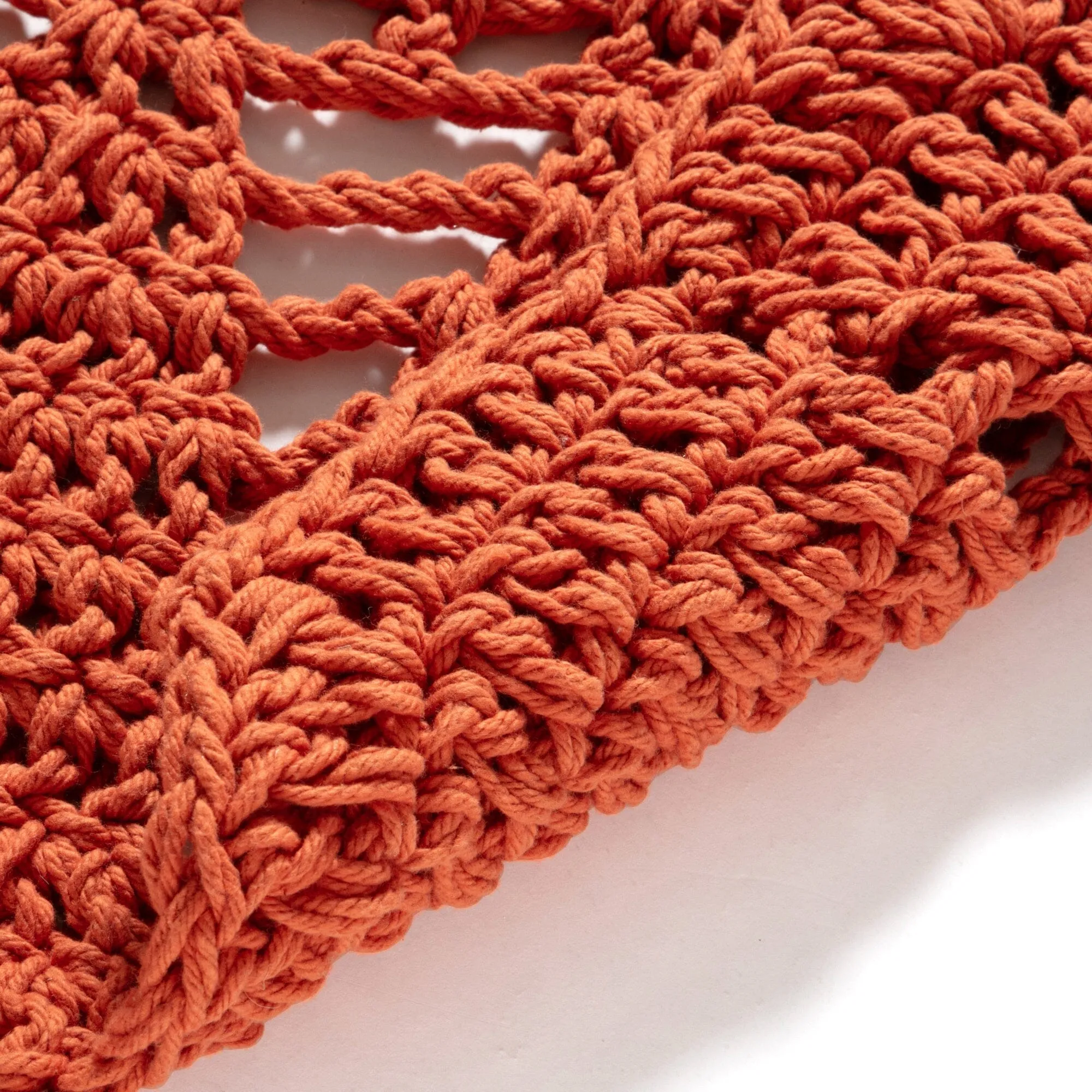 Flower Crochet Rug 1000 Orange