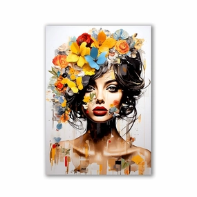 Flower Beauty by Rosa Piazza framed mural artwork