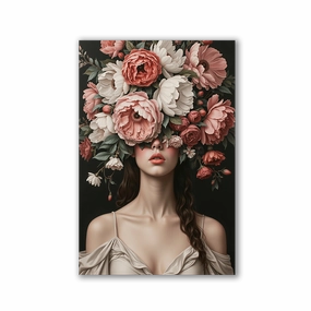 Flower Girl by Adrian Vieriu framed mural artwork
