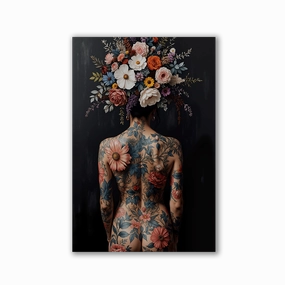 Flower Skin by Adrian Vieriu framed mural artwork