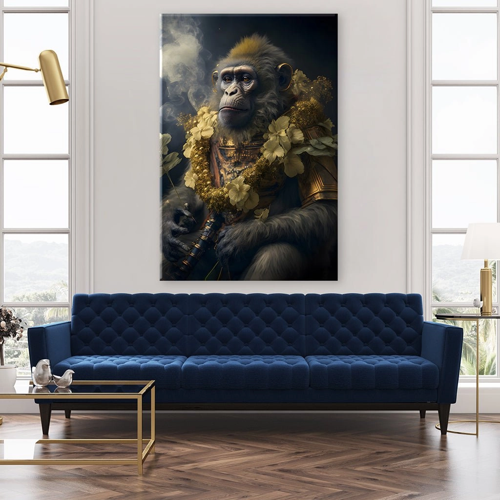 Flower Warrior Monkey by Juliano de Araujo